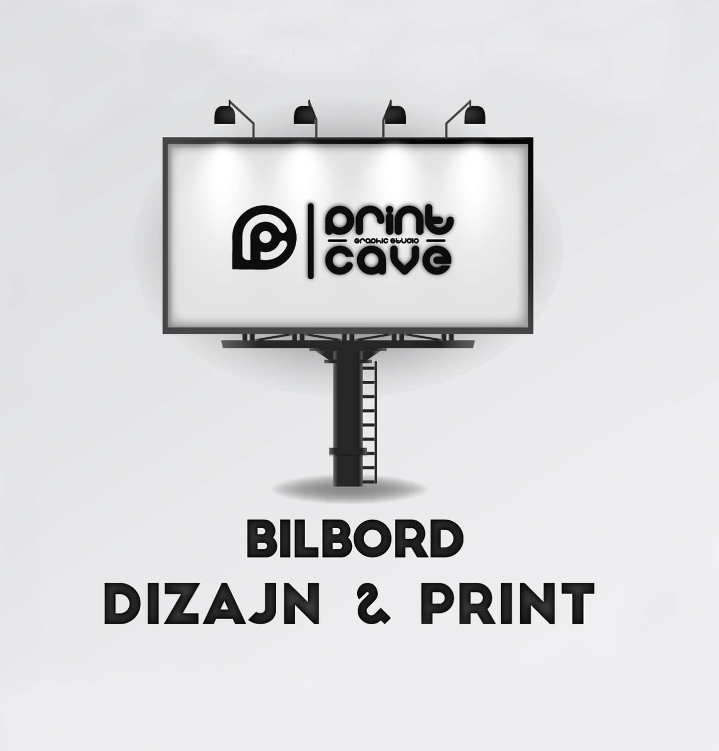 Print Cave billboard design