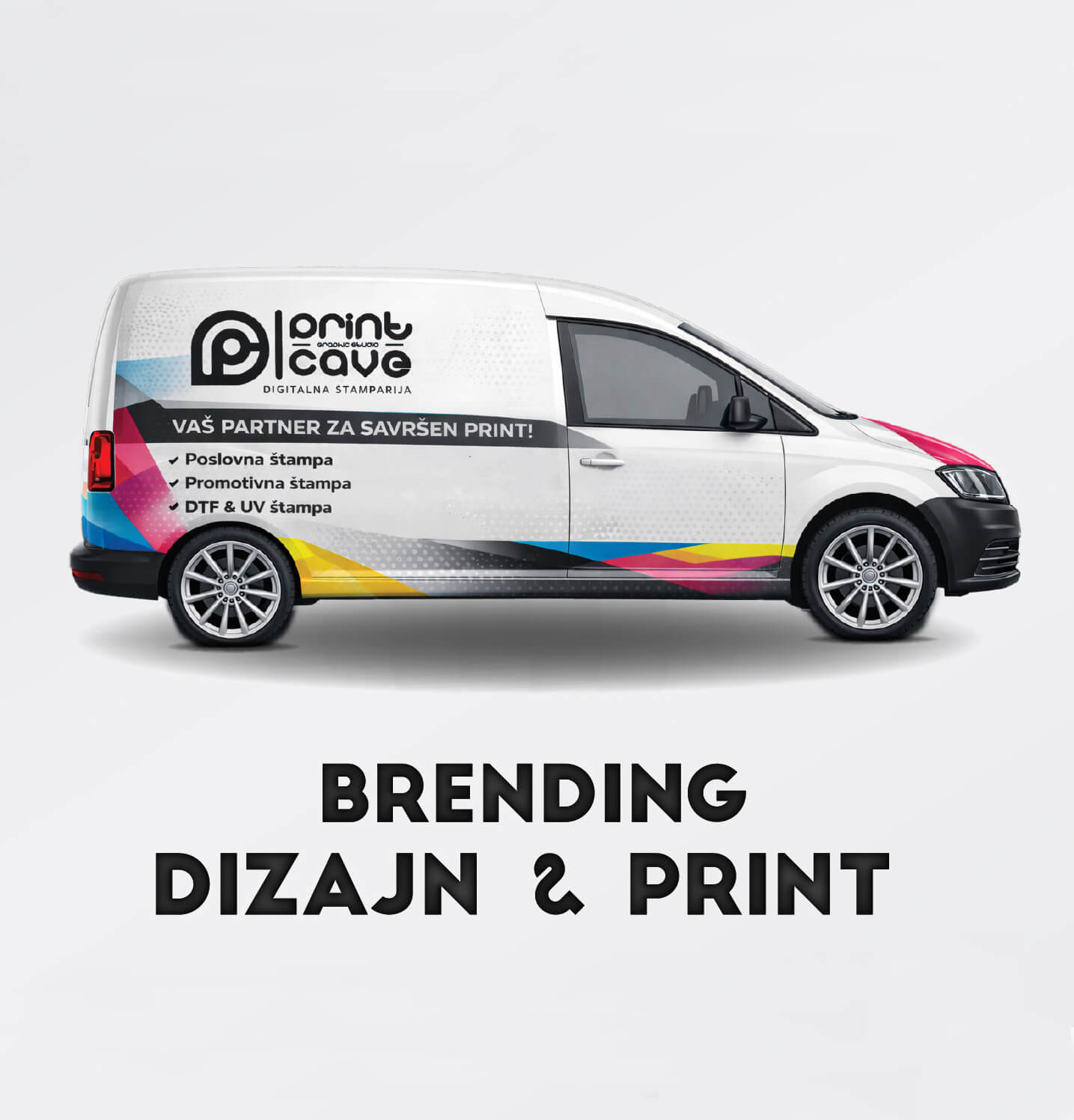 Print Cave branding and design
